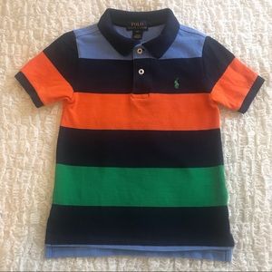 Polo Ralph Lauren striped multicolored polo 4T